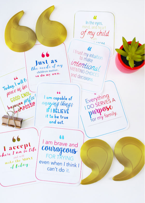 &quot;You&#39;re a Good Mom&quot; Printable Affirmation Cards