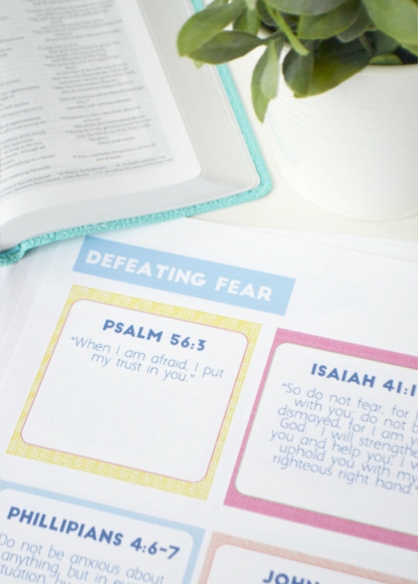 Conquer Fear Scripture Cards