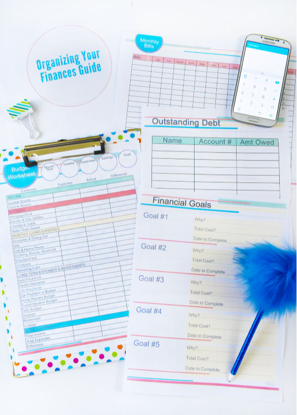 Financial Organization Printable Guide For Families