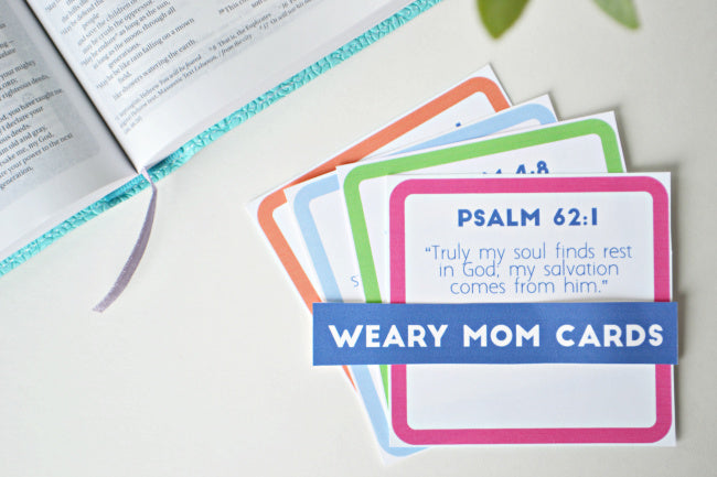 Weary Mom Scripture Cards